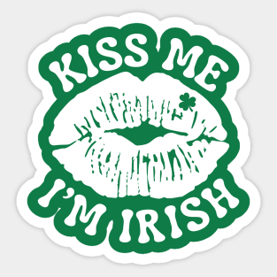 Kiss Me I'm Irish Sticker